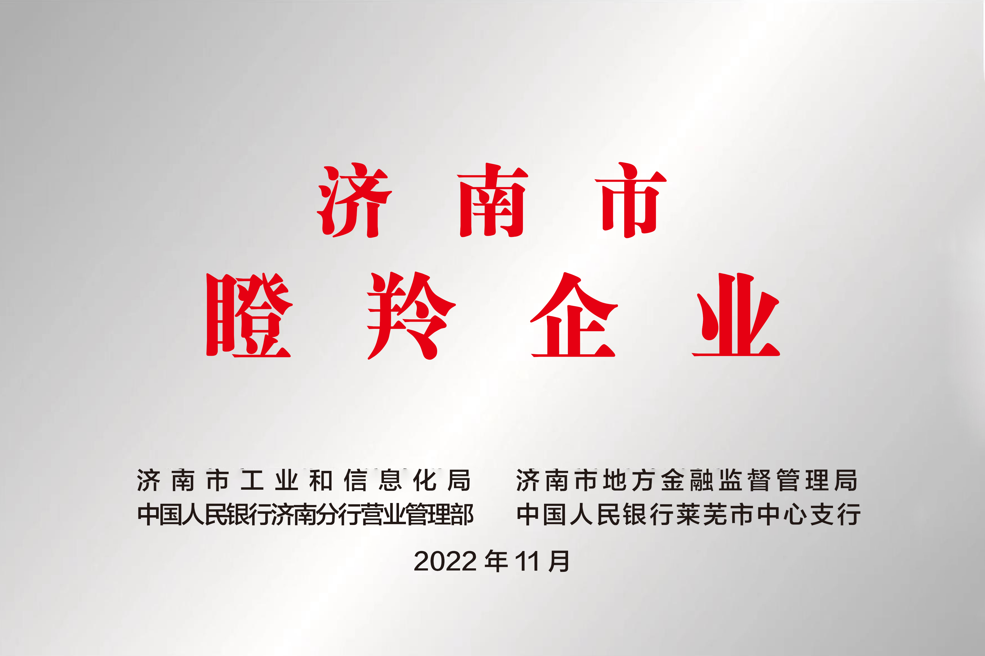 濟(jì)南市瞪羚企業(yè)
